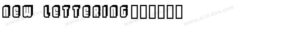 new lettering字体转换